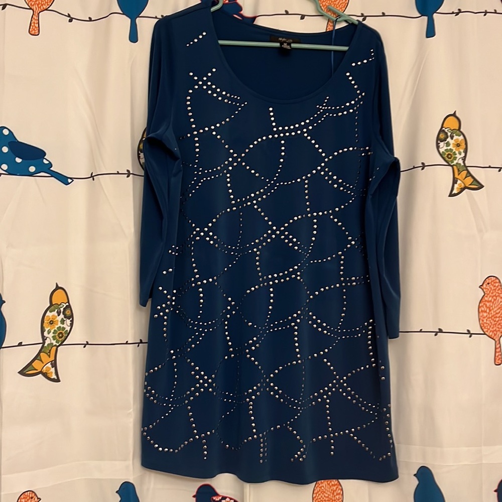 Style & Co - pullover shirt - Dark Teal Blue - size 0X